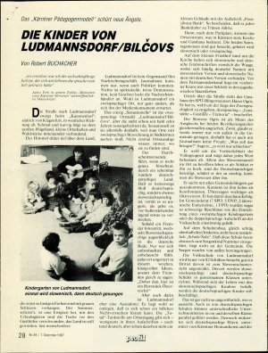 Die Kinder von Ludmannsdorf / Bilčovs  - nosilna
