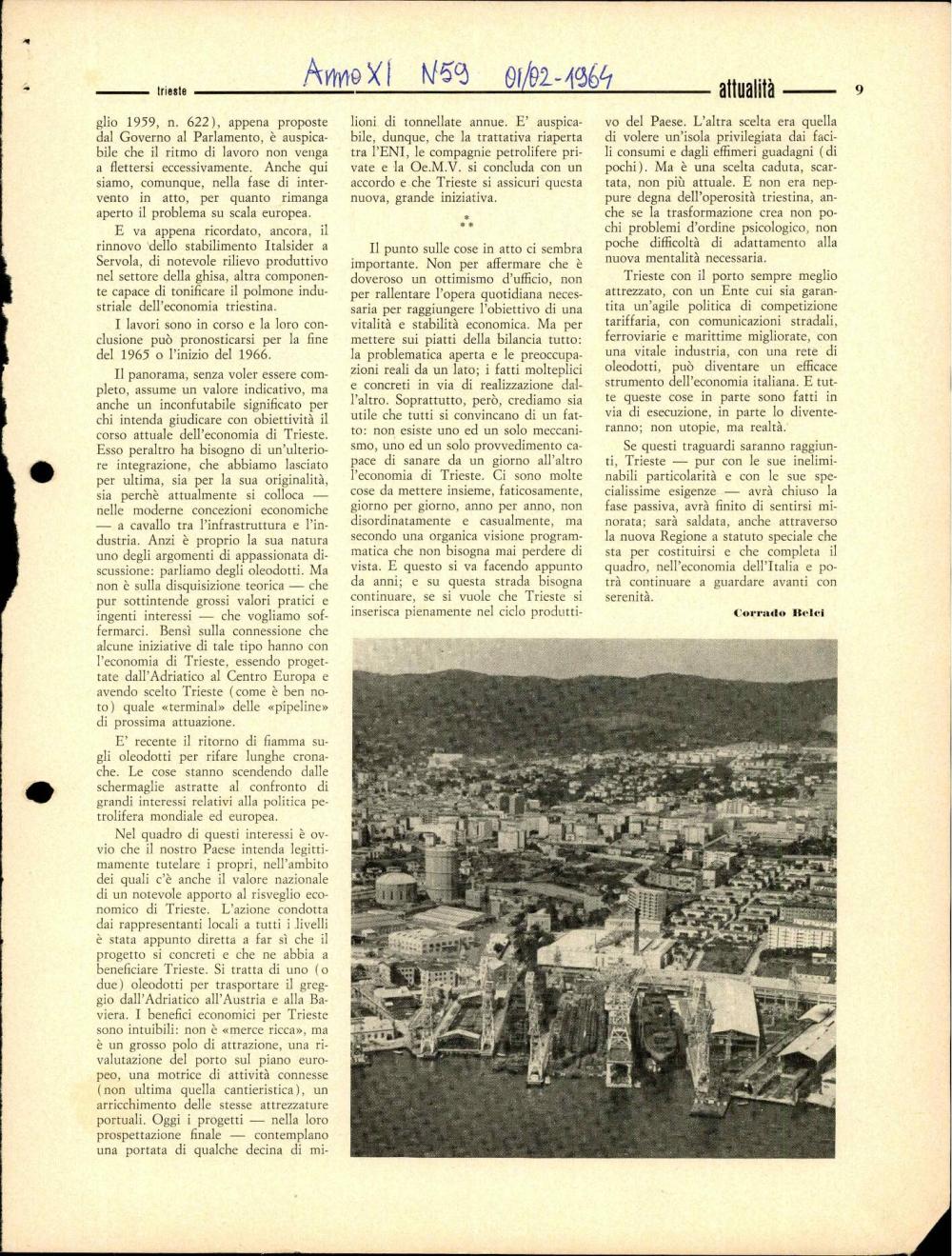 Carlo Schiffrer: Due secoli di storia del porto di Trieste