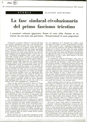 Claudio Silvestri: La fase sindacal-rivo...  - nosilna