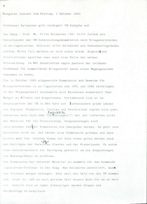 Professor Kalshoven gibt verärgert VN-Au...  - nosilna