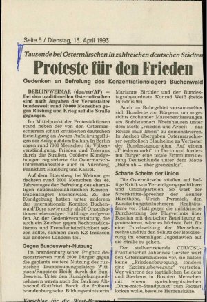 Proteste für den Frieden  - nosilna