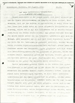 Der neue Schutzverein »Branibor«  - nosilna