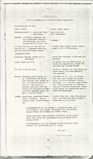 Bericht des Verpflegsmeisters des Turner...  - nosilna