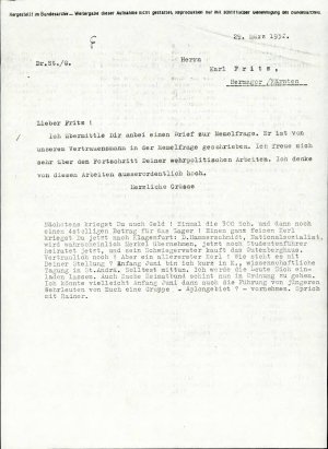 Osebna korespondenca med Karlom Fritzem ...  - nosilna