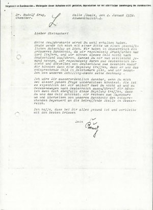 Dopis o finančnem poslovanju v Avstriji ...  - nosilna