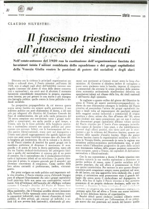 Claudio Silvestri: II fascismo triestino...  - nosilna