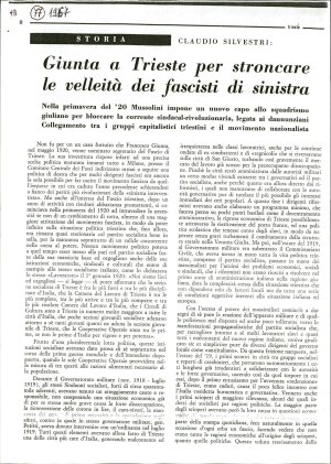 Claudio Silvestri: Giunta a Trieste per ...  - nosilna