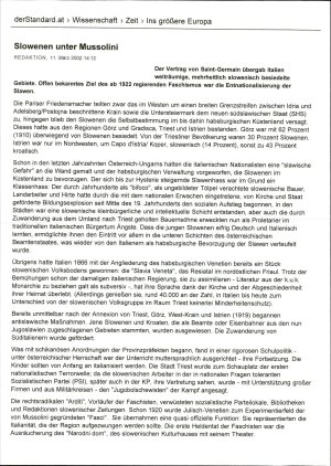 Slowenen unter Mussolini  - nosilna