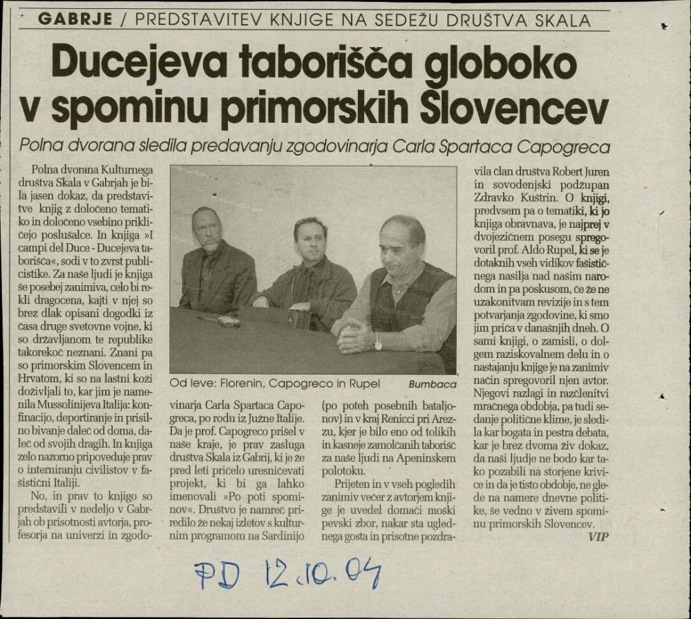 Predstavitev knjige na sedežu Društva Sk... - nosilna