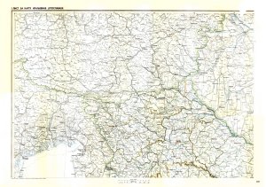 I. list za kartu Kraljevine Jugoslavije  - nosilna