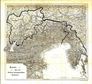 Karte der von Italien beanspruchten Gebi...  - nosilna