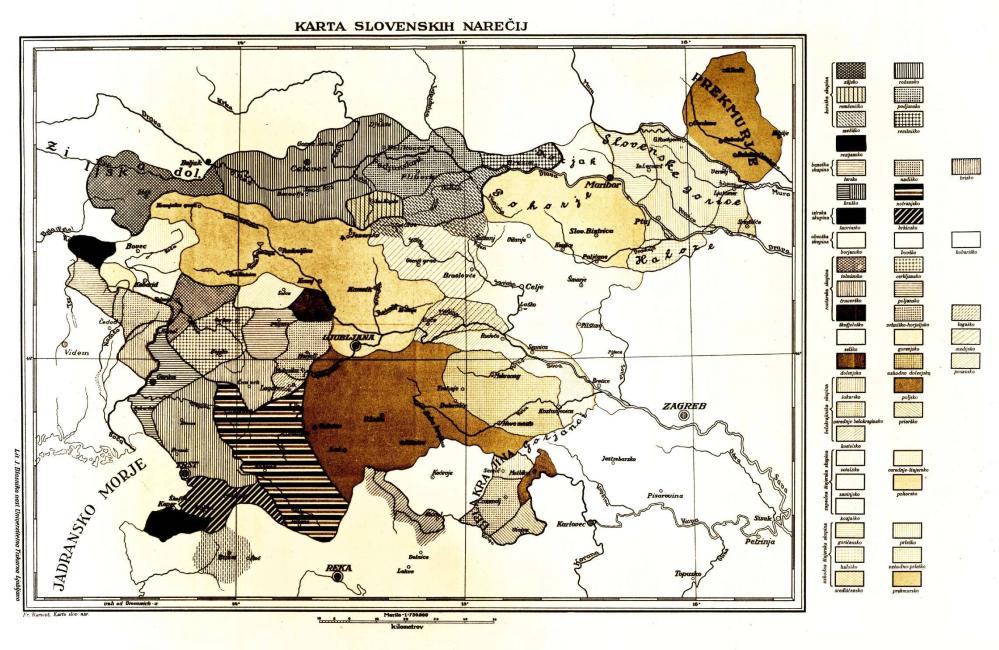 Karta slovenskih narečij