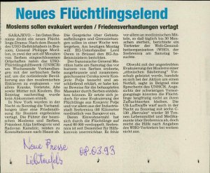 Neues Flüchtlingselend  - nosilna