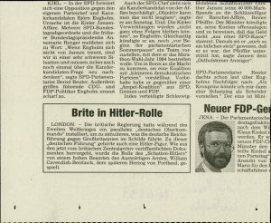 Brite in Hitler-Rolle  - nosilna