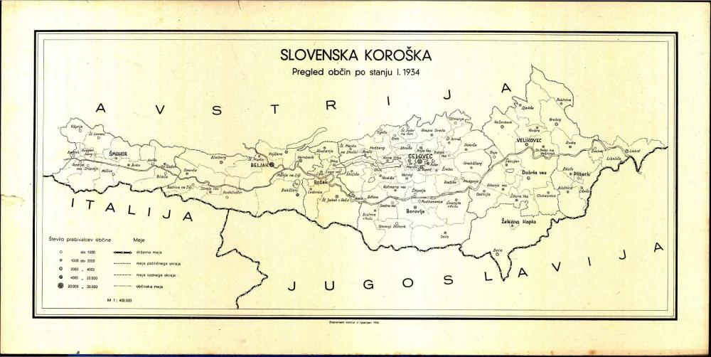 Slovenska Koroška: Pregled občin po stan... - nosilna