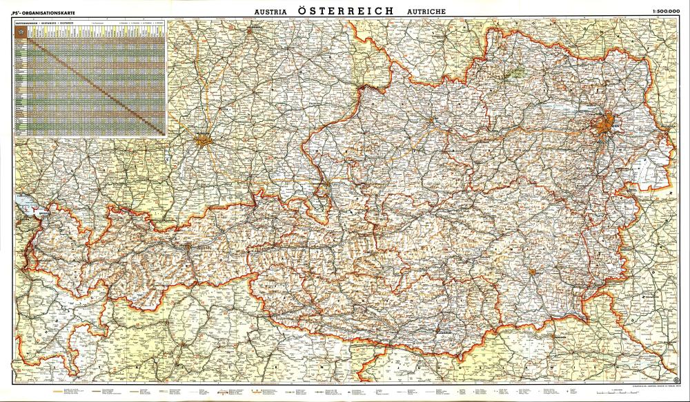 Organisationskarte Österreich
