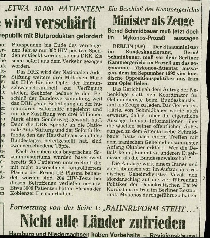 Minister als Zeuge - nosilna