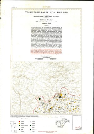 Volkstumskarte von Ungarn = Lösce: Blatt...  - nosilna