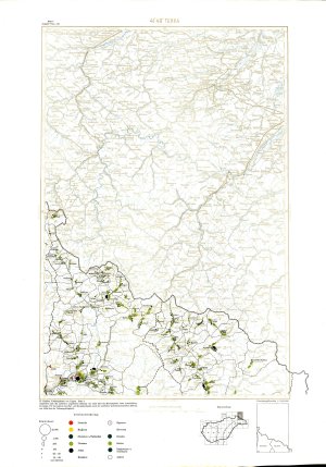 Volkstumskarte von Ungarn = Turka: Blatt...  - nosilna