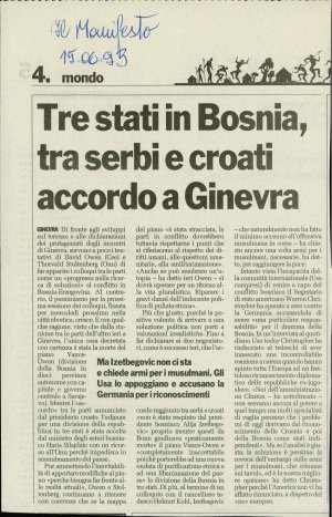 Tre stati in Bosnia, tra serbi e croati ...  - nosilna