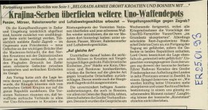 Krajina-Serben überfielen weitere Uno-Wa...  - nosilna