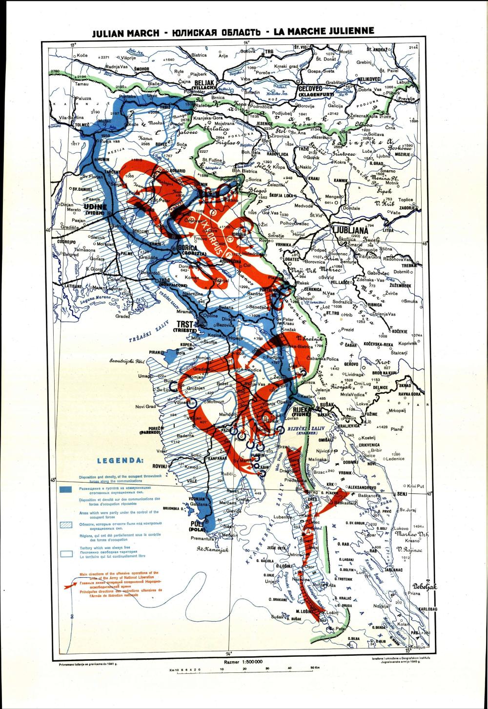 Julian March - Juliskaja oblast - La Marche Julienne: [Vojaške operacije- Del 1]