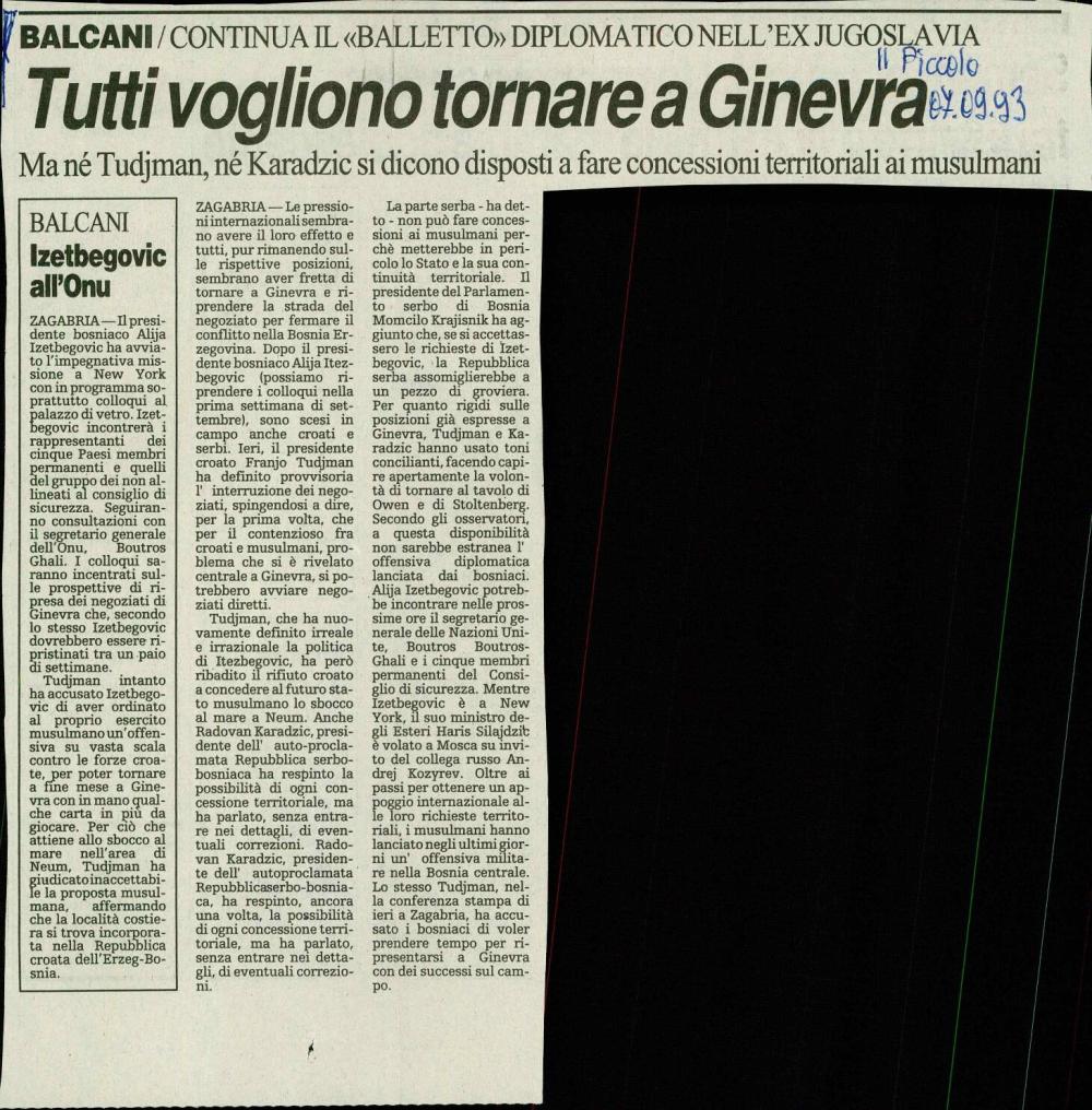 Tutti vogliono tornare a Ginevra