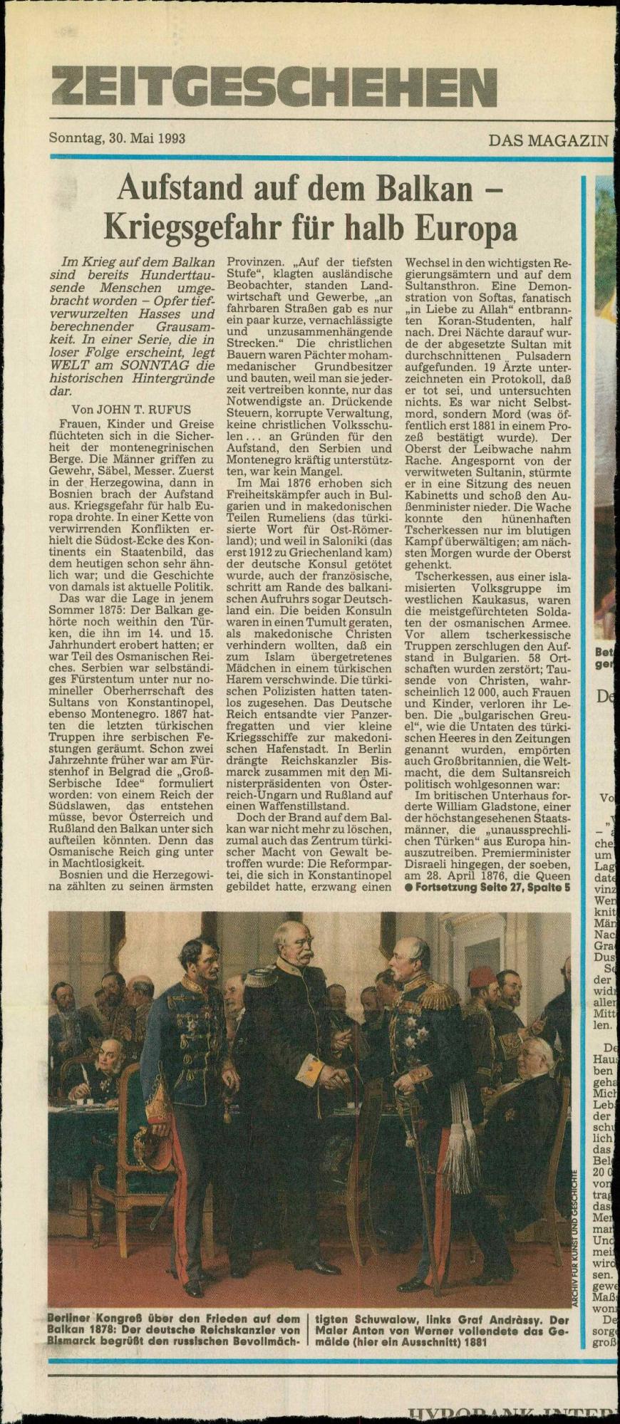 Aufstand auf dem Balkan - Kriegsgefahr für halb Europa