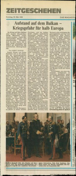 Aufstand auf dem Balkan - Kriegsgefahr f...  - nosilna