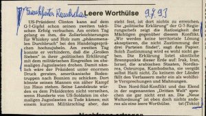 Leere Worthülse  - nosilna