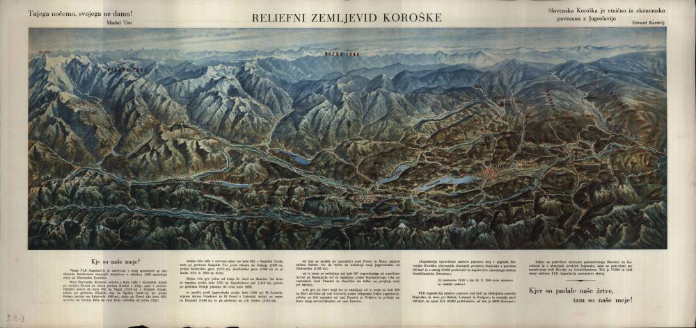 Reliefni zemljevid Koroške