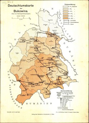 Deutschtumskarte der Bukowina  - nosilna