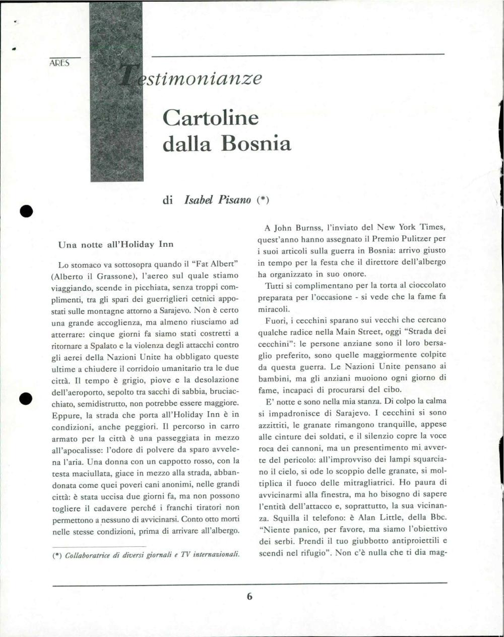 Cartoline dalla Bosnia