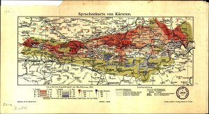 Sprachenkarte von Kärnten  - nosilna