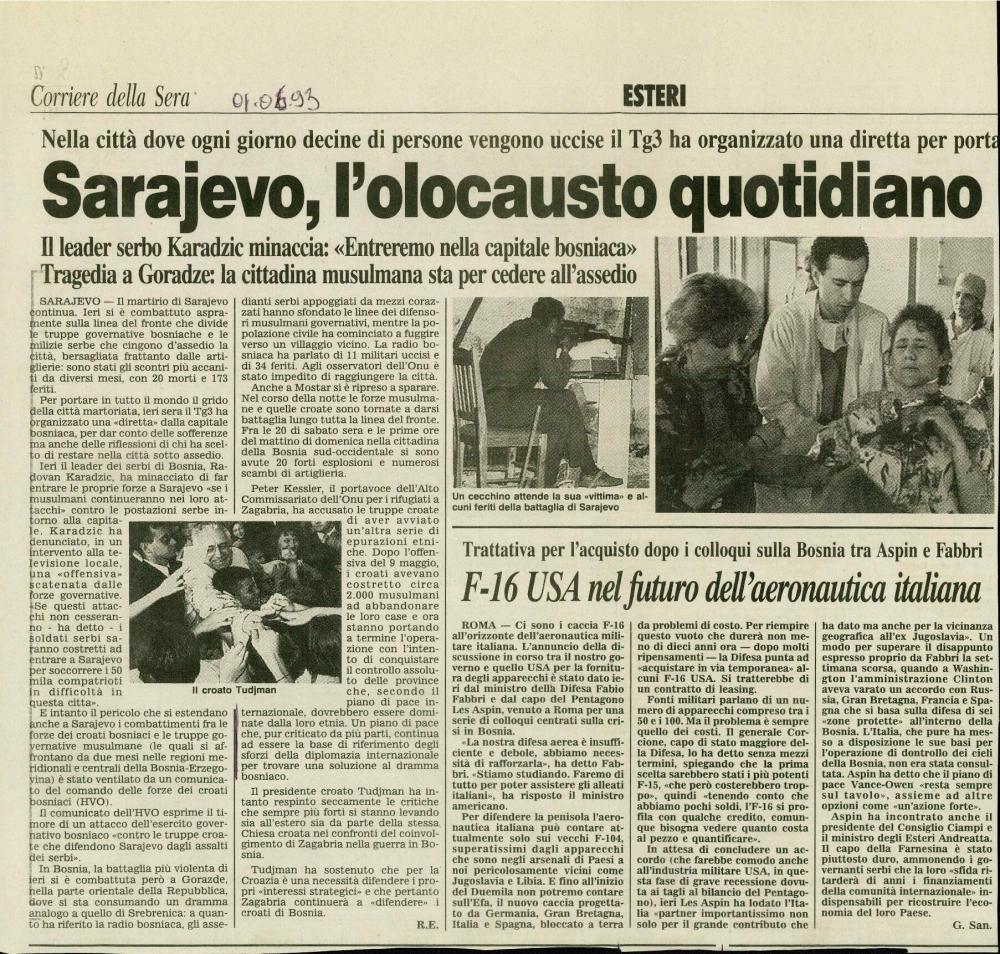 Sarajevo, I'olocausto quotidiano