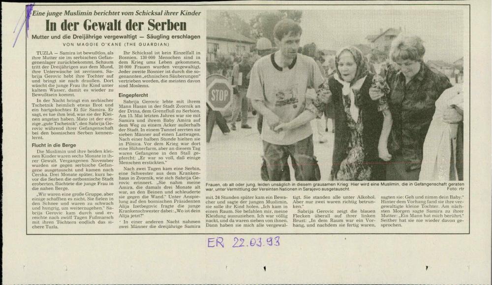 In der Gewalt der Serben