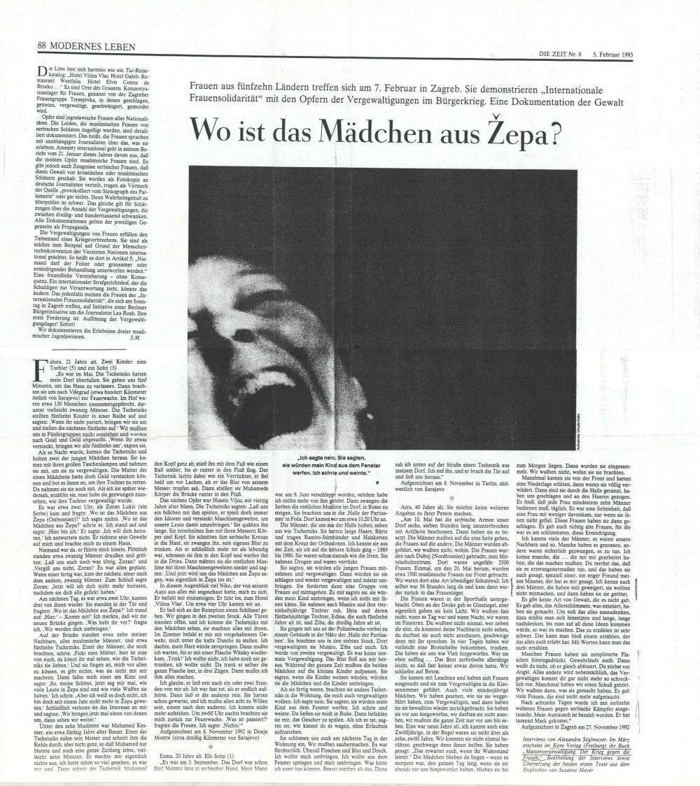 Wo ist das Mädchen aus Zepa?