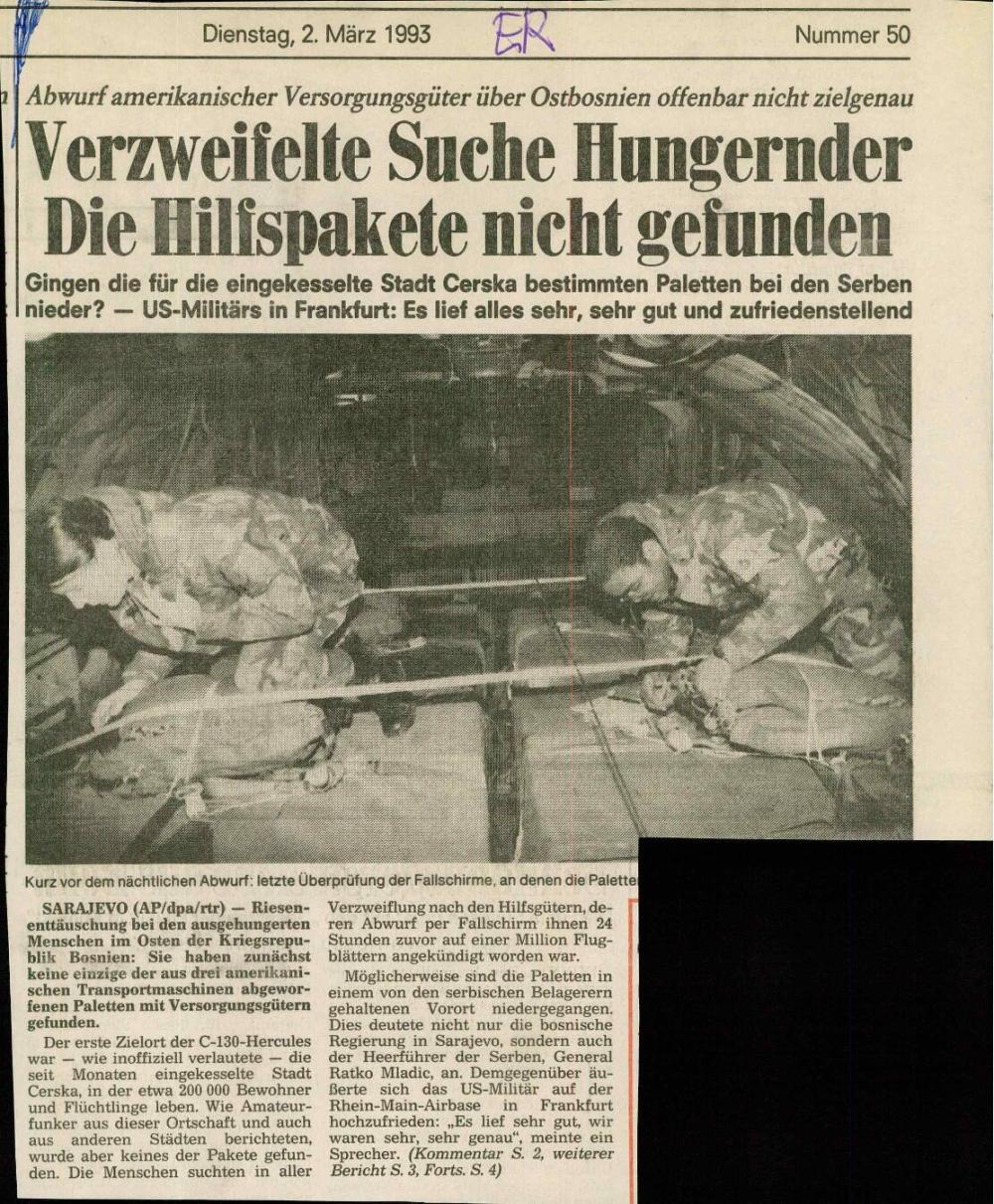 Verzweifelte Suche Hungernder : Die Hilfspakete nicht gefunden