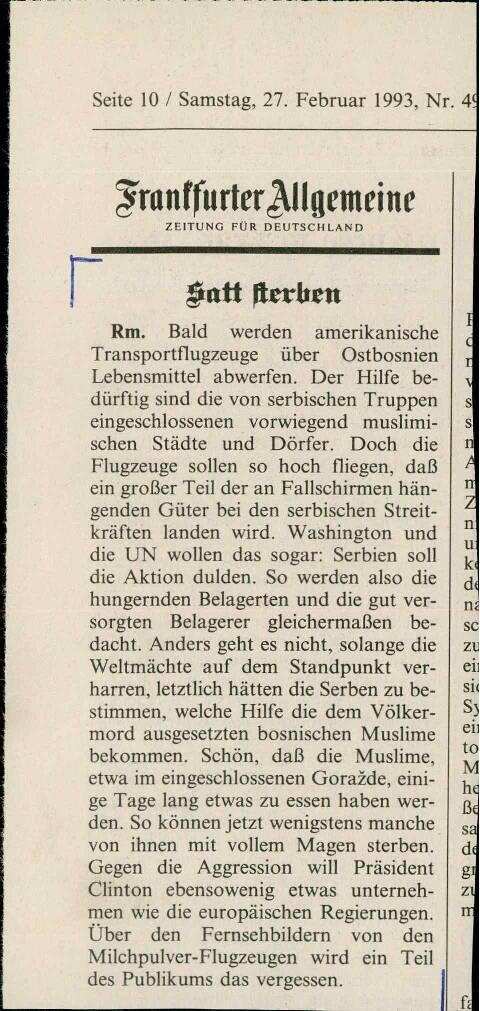 Satt sterben - nosilna