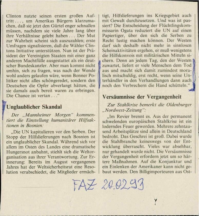 Unglaublicher Skandal