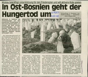 In Ost-Bosnien geht der Hungertod um  - nosilna