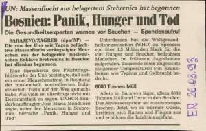Bosnien: Panik, Hunger und Tod  - nosilna