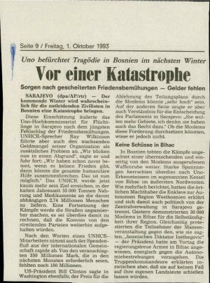 Vor einer Katastrophe  - nosilna