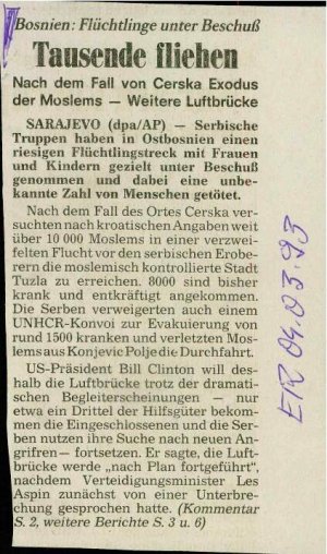 Tausende fliehen  - nosilna