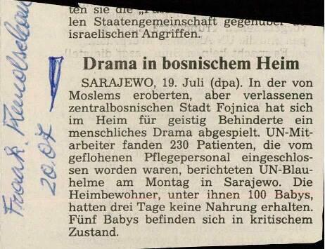 Drama in bosnischem Heim