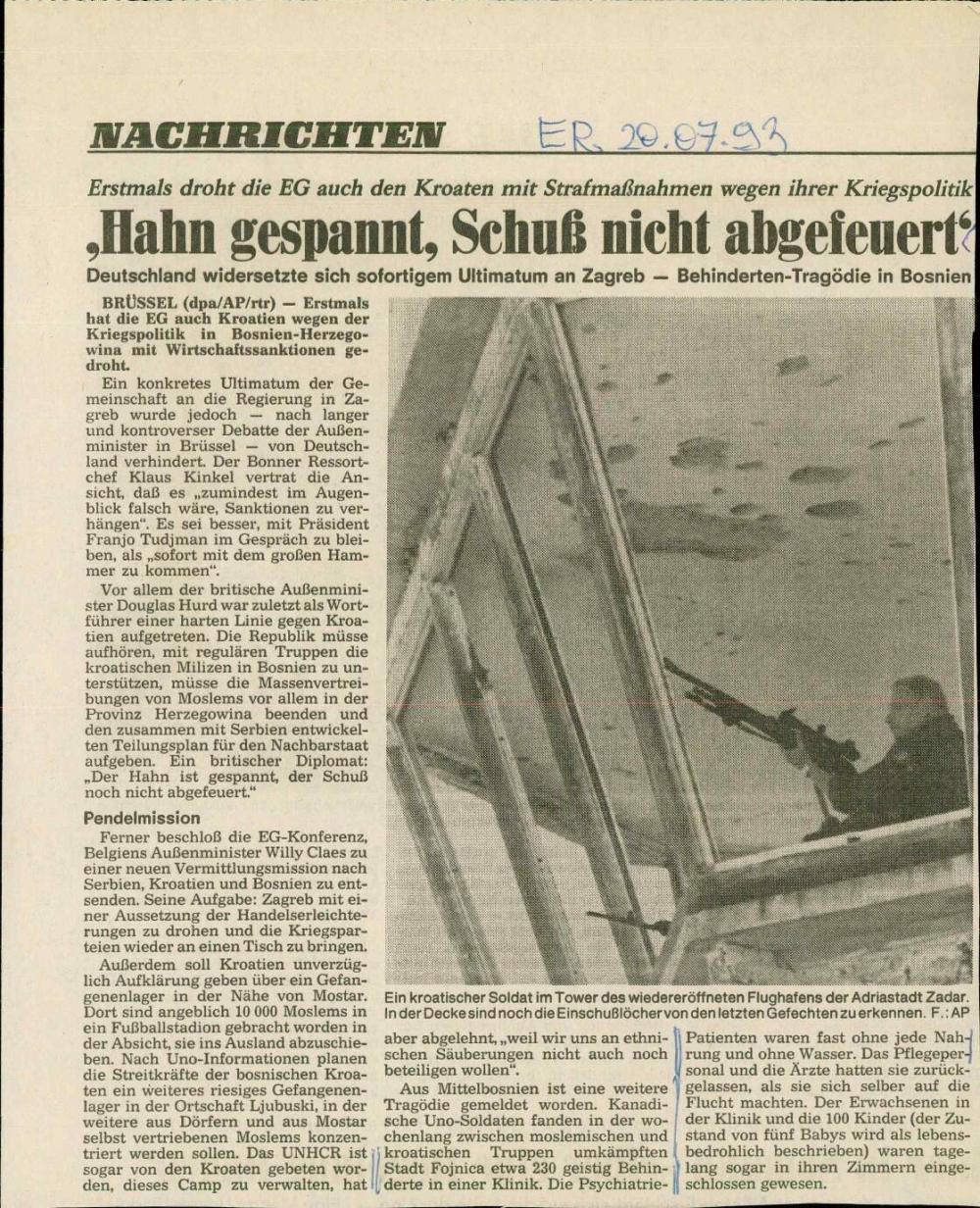 Hahn gespannt, Schuß nicht abgefeuert