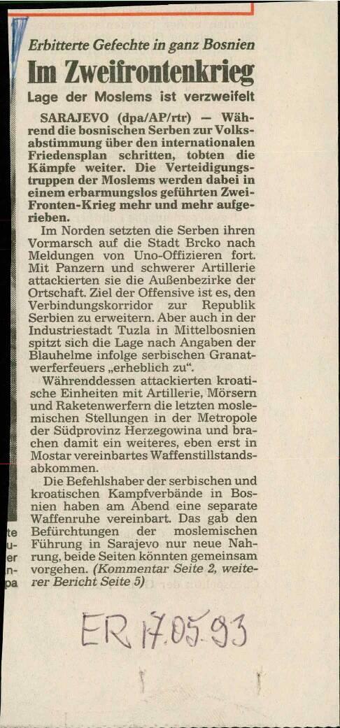 Im Zweifrontenkrieg - nosilna