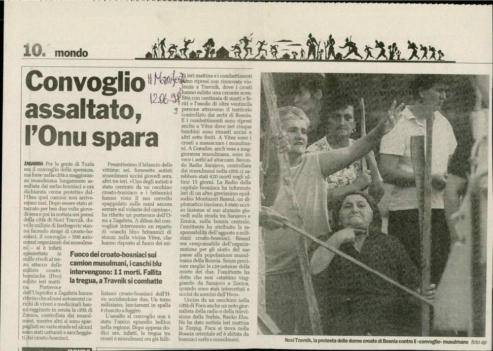 Convoglio assaltato, l'Onu spara