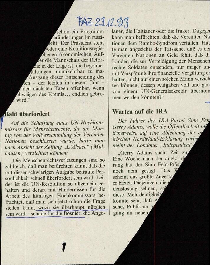 Bald überfordert - nosilna