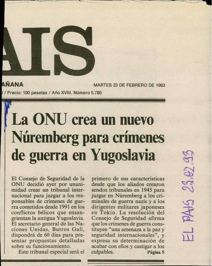 La ONU crea un nuevo Núremberg para crím... - nosilna